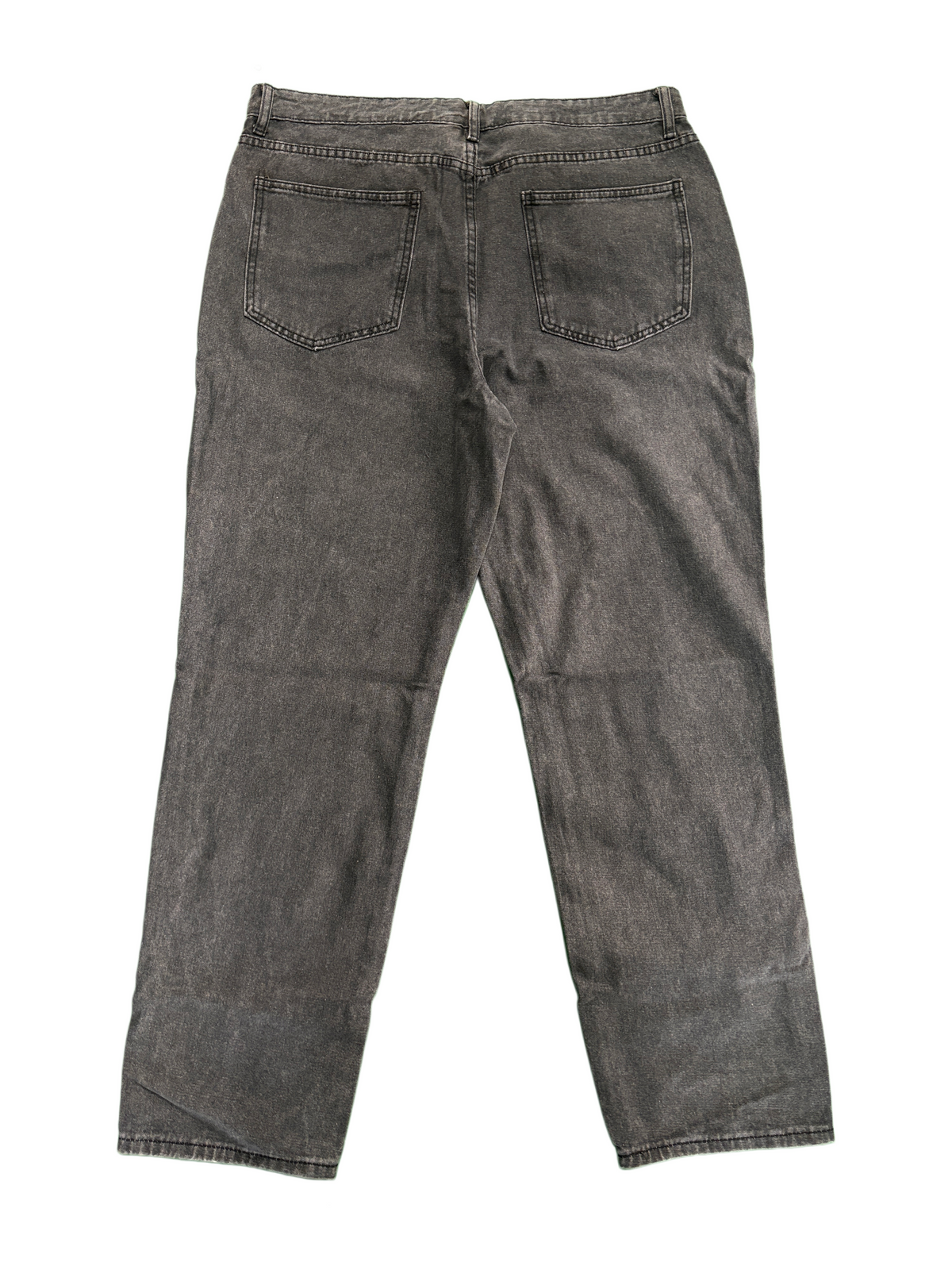 Men's trendy high-street straight-leg jeans—versatile, non-stretch style-H217