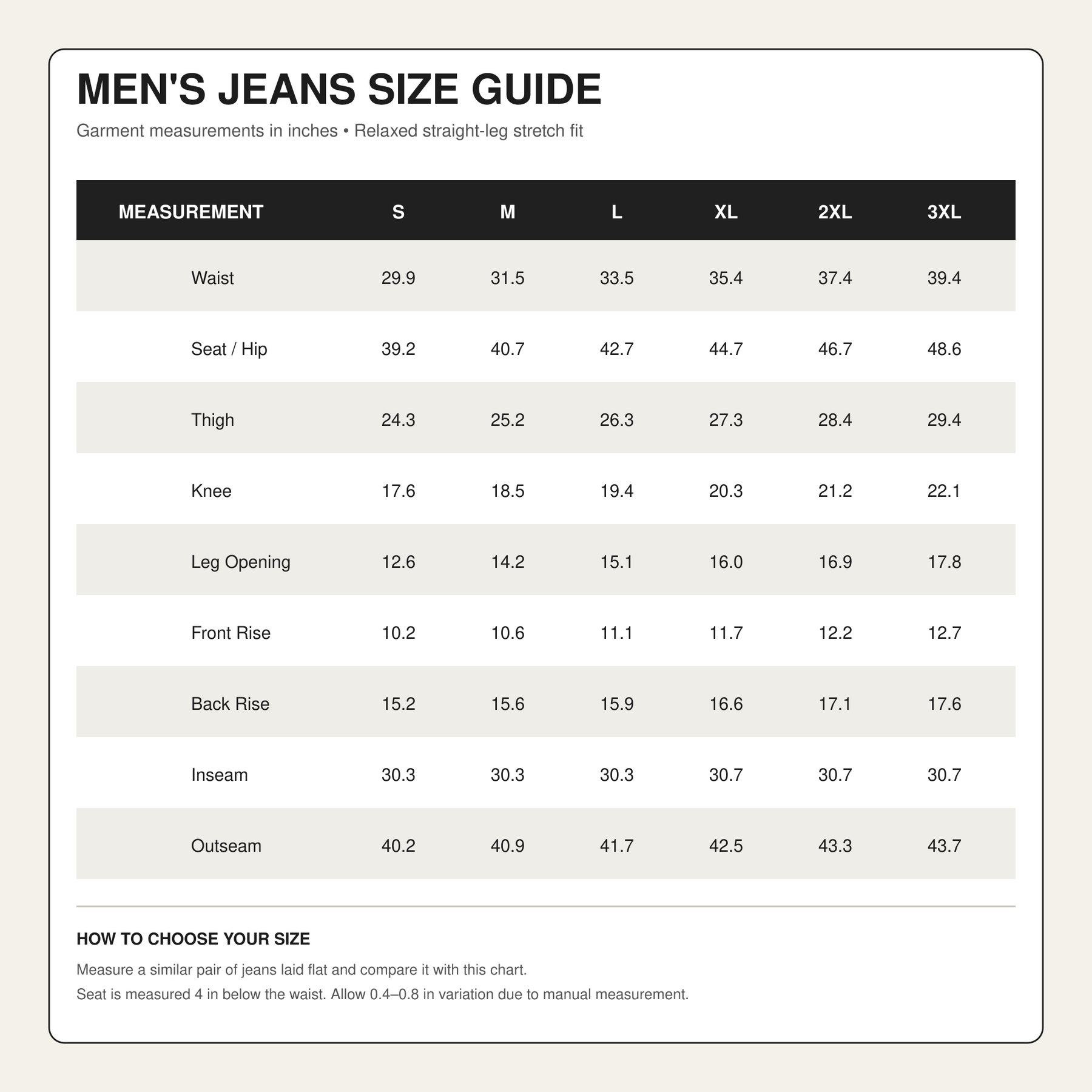 Men's Dark Wash Stretch Straight Leg Cargo Jeans – H411