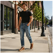 H020 men's jeans full-body lifestyle look 2