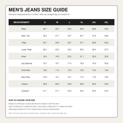 Men's Patchwork Distressed Jeans – Elastic Waist Loose Straight Leg-H276