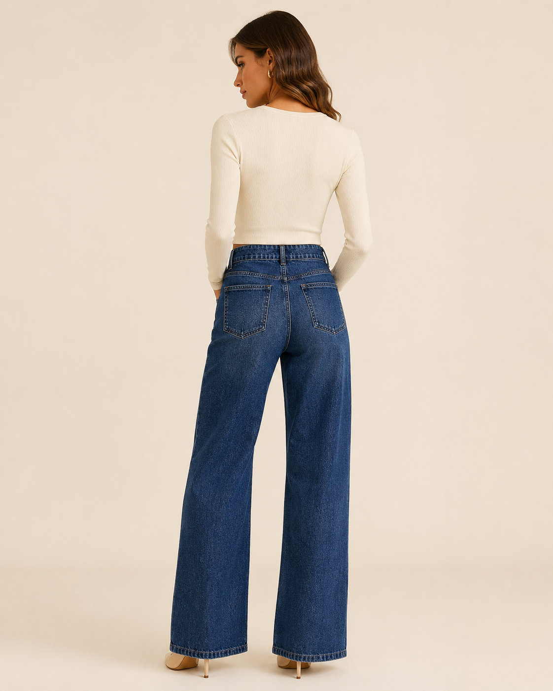 T320 women's jeans full-body outfit 2