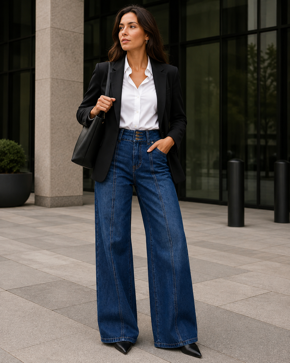 T320 women's jeans full-body outfit 6