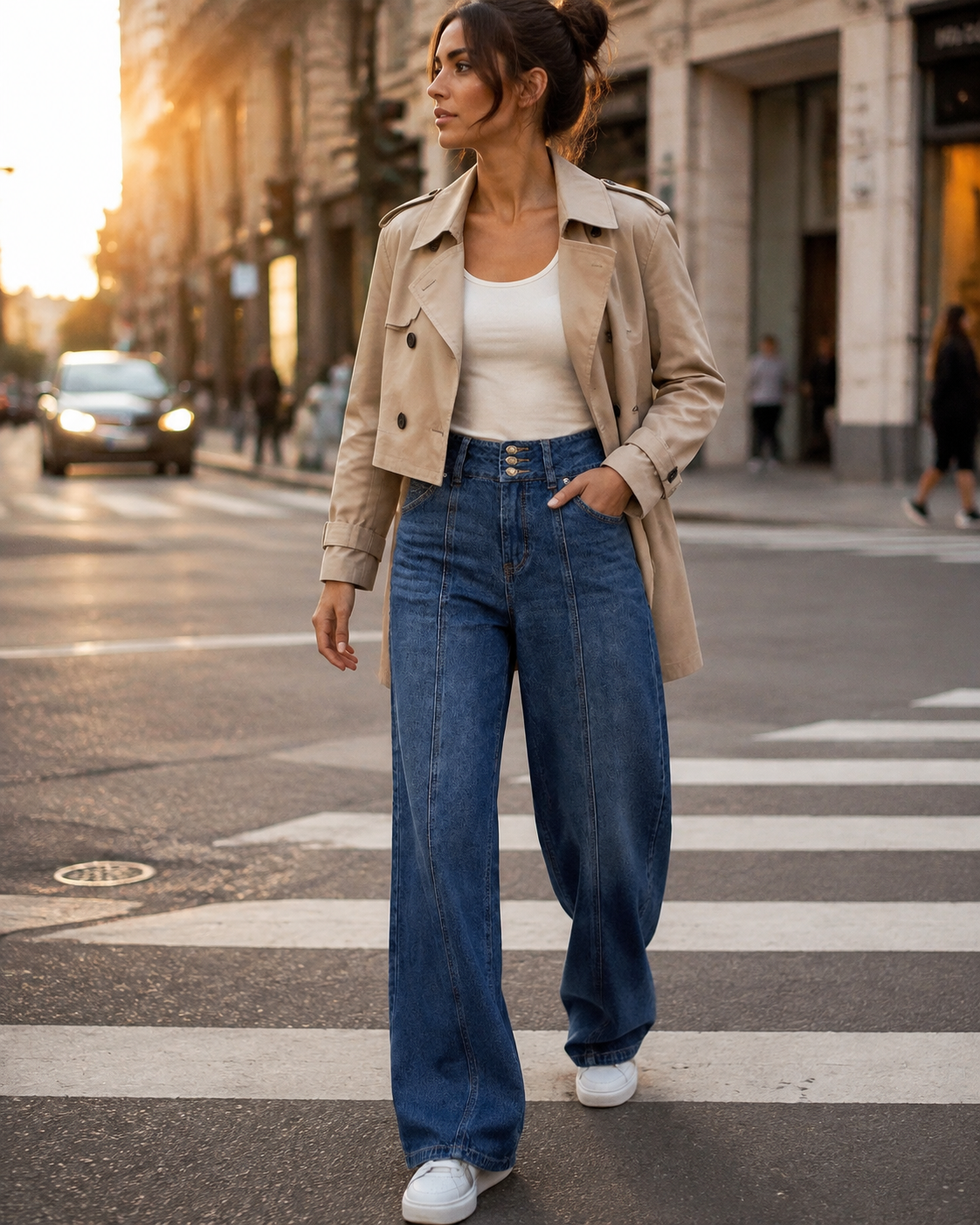 T320 women's jeans full-body outfit 7