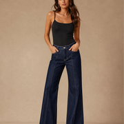 T337 women's jeans full-body outfit 1