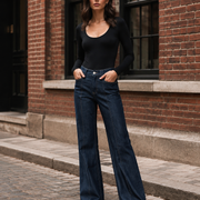 T337 women's jeans full-body outfit 4