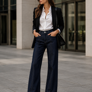 T337 women's jeans full-body outfit 6