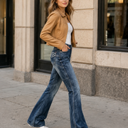 T349 women's jeans full-body outfit 3