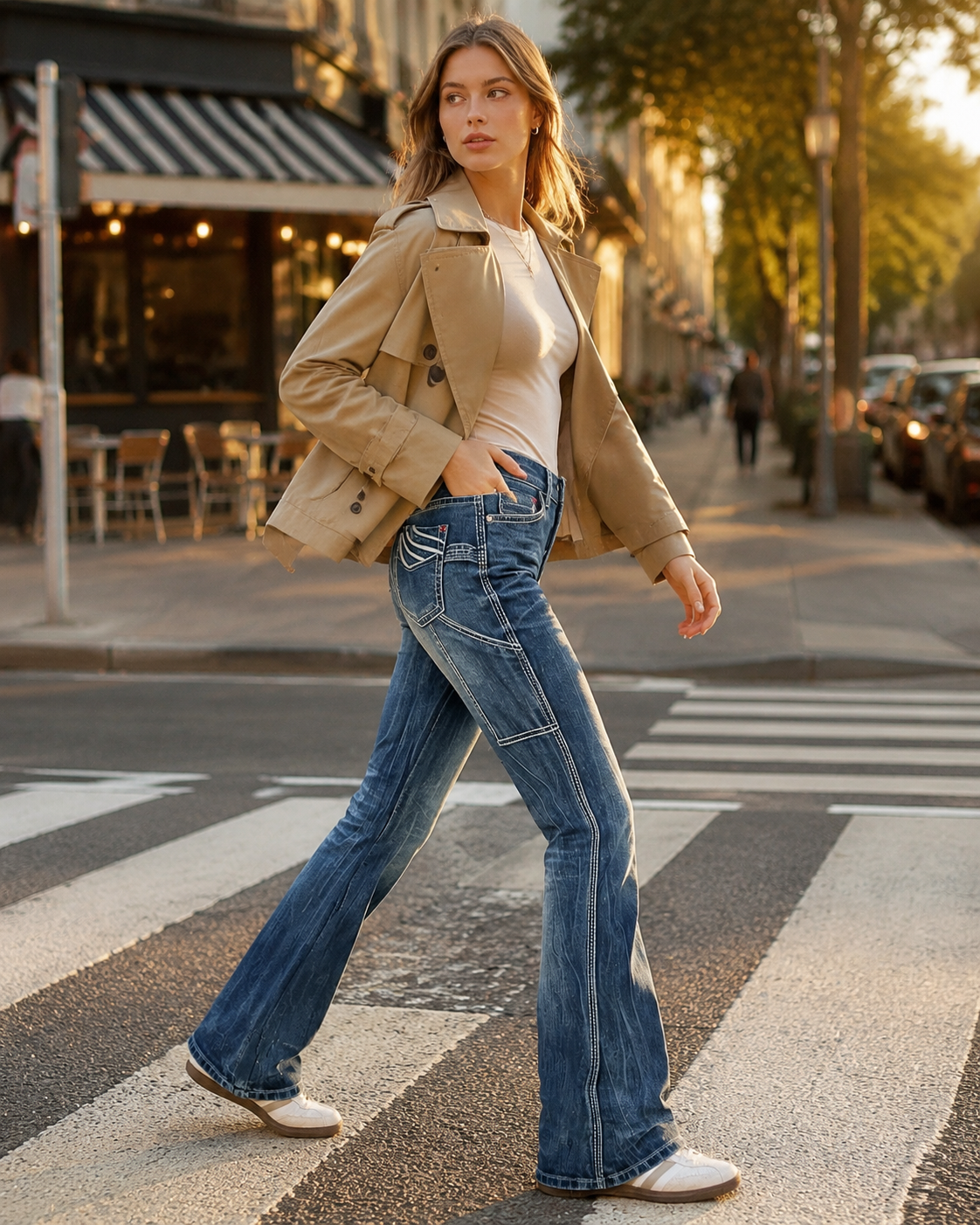 T349 women's jeans product detail 1