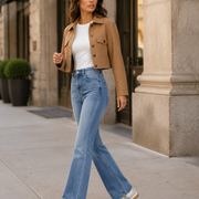 T356 women's jeans full-body outfit 3