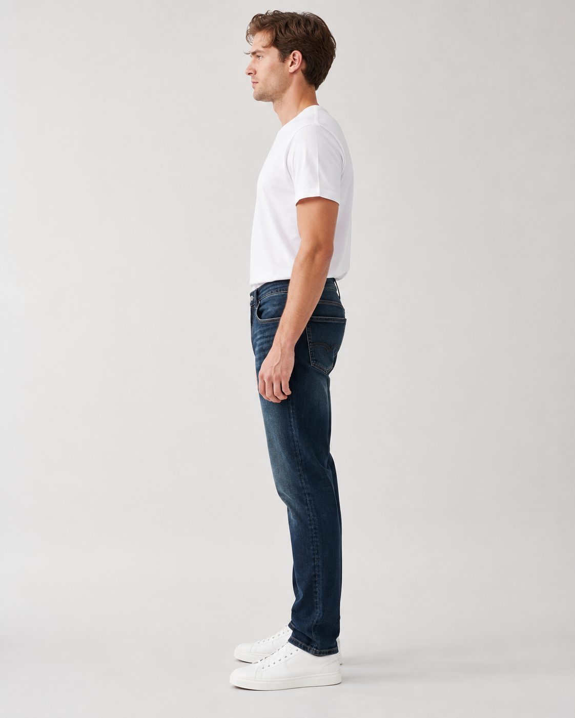 H275 men's slim straight jeans side view