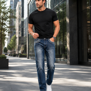 Men's blue stretch jeans H423 commuter style