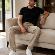 H425 khaki jeans home outfit