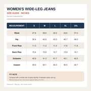 Women's High-Waisted Grommet Flare Jeans – Vintage Wash Wide Leg Denim T347